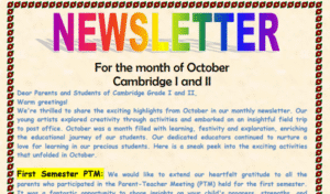 Newsletter October Class I & II img