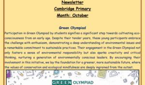 Newsletter October Primary Class img