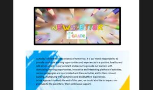 Grade 1 Newsletter January - March 2024 img