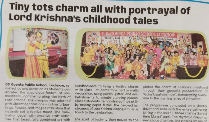 GD Goenka Students Celebrate Janmashtami with Joy and Devotion img