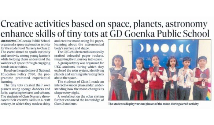 Creative Space Activities Spark Curiosity at GD Goenka img