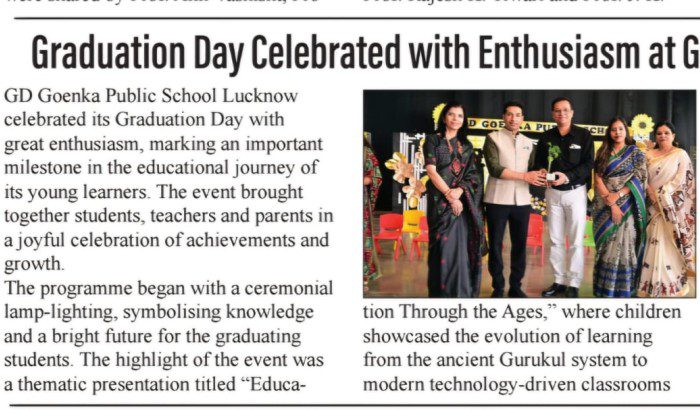 Graduation Day Celebrated with Enthusiasm at GD Goenka Public School img