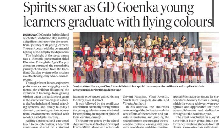 Young Learners Graduate with Flying Colours at GD Goenka Public School img