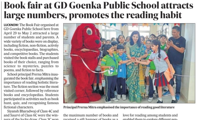 Book Fair at GD Goenka Public School Inspiring a Lifelong Love for Reading img