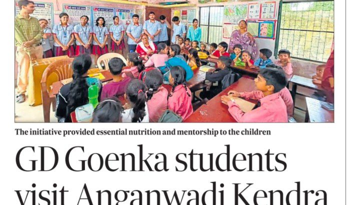 GD Goenka Students Extend Nutrition and Mentorship Support at Anganwadi Kendra img